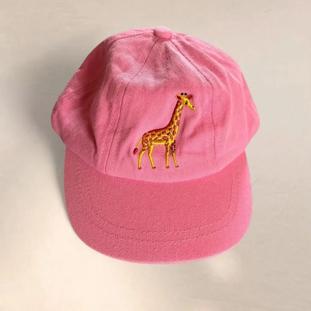 Kids Giraffe Pink Hat